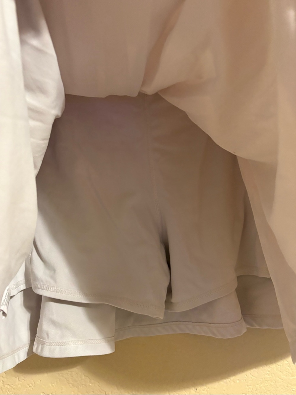 Pacsun Athletic Crossover Waist Skirt in Cream/White - Picture 4 of 4